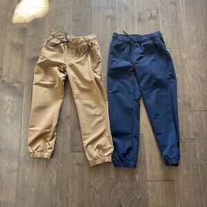 Boys Cat & Jack Joggers Khaki Navy Size 7 LOT